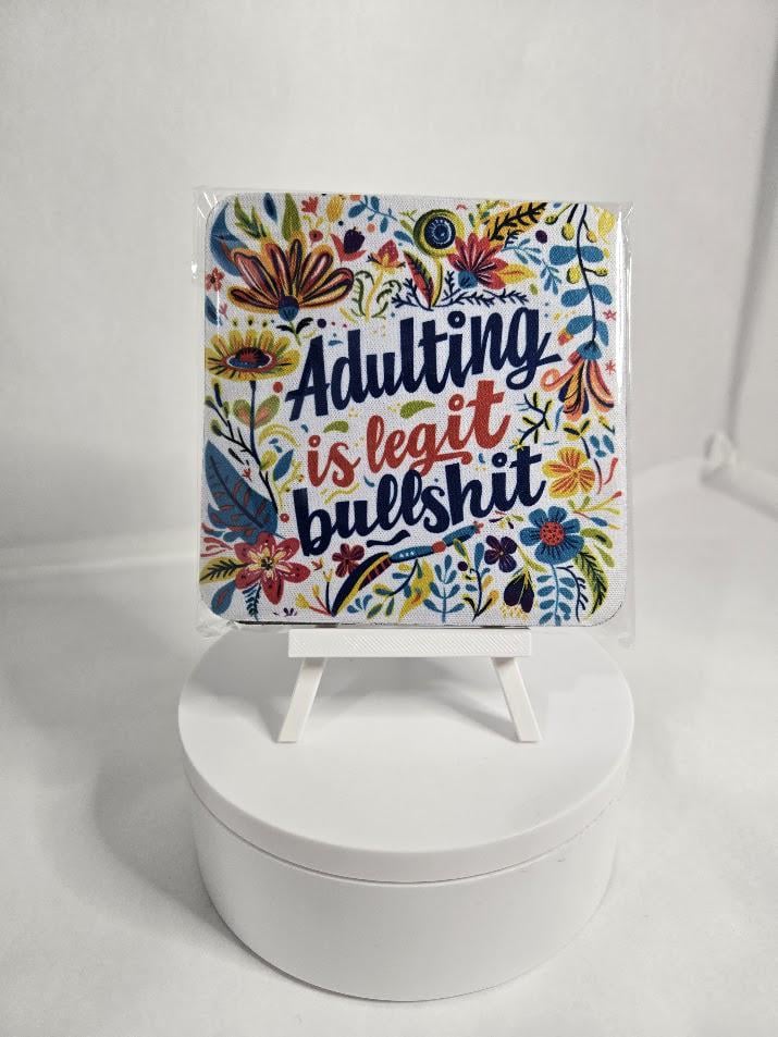 Image of Adulting Is Legit Bullshit Coasters - 2 pack