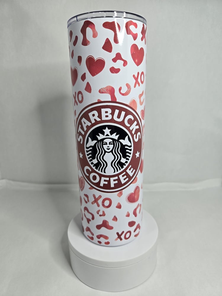Image of Love You a Latte - 30oz Tumbler – XOXO, Hearts & Caffeine Vibes