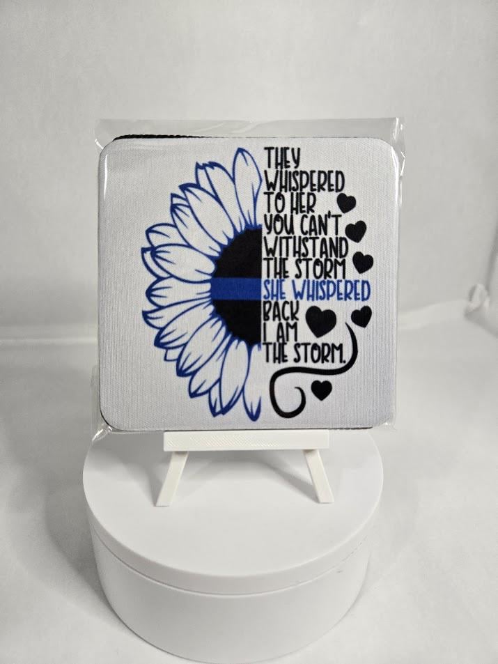 Image of Thin Blue Line - "I am the storm" - Coasters - 2 pack