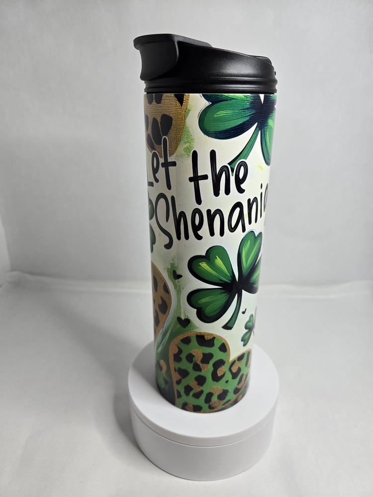 Image of Let the Shenanigans Begin - St. Patrick's Day Tumbler - Because It's 5 O'Clock Somewhere!