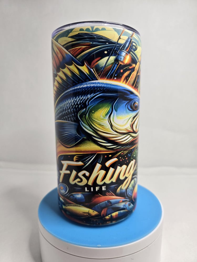 Image of Fishing Life – 12oz Tumbler for Reel Enthusiasts