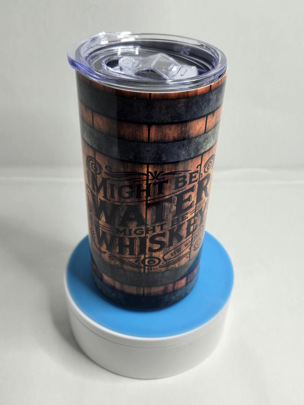 Image of Might Be Water, Might Be Whiskey – 12oz Tumbler (Let’s Be Honest… It’s Whiskey)