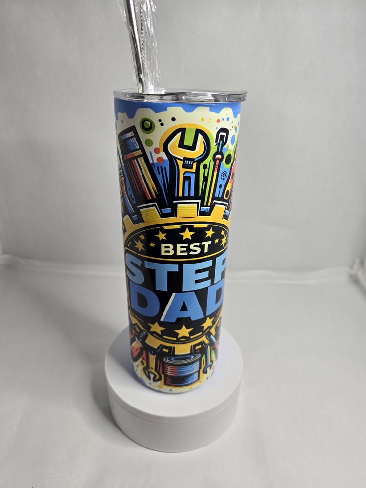 Image of Best Step Dad - Tumbler – For the Guy Who Didn’t Have to Be Awesome, But Is Anyway