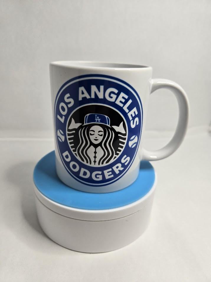 Image of Los Angeles Dodgers "Starbucks" Inspired 11oz Mug – Because Baseball &amp; Coffee Are Life!