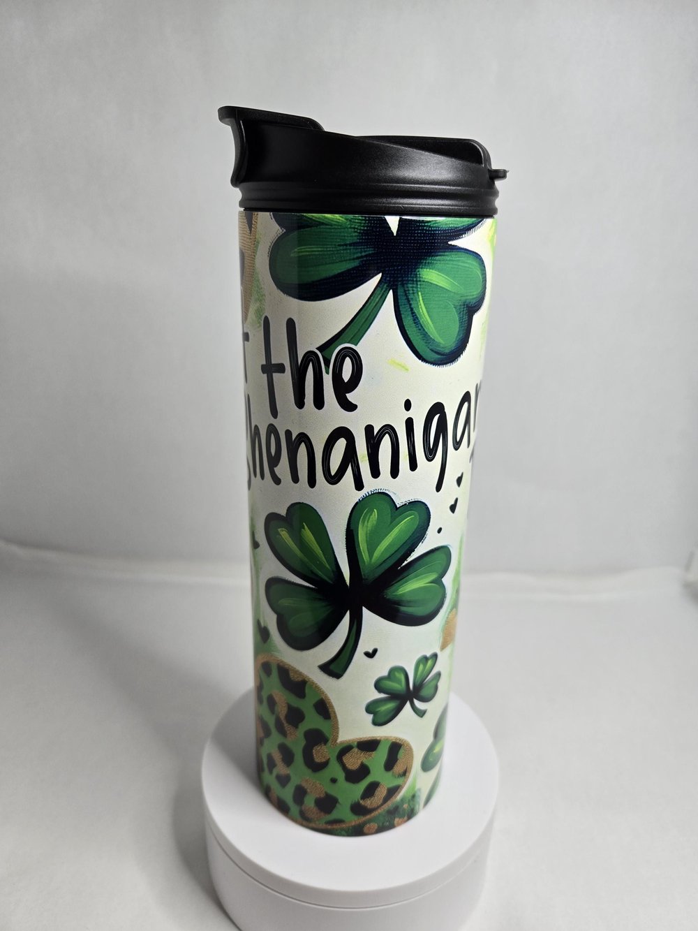 Image of Let the Shenanigans Begin - St. Patrick's Day Tumbler - Because It's 5 O'Clock Somewhere!