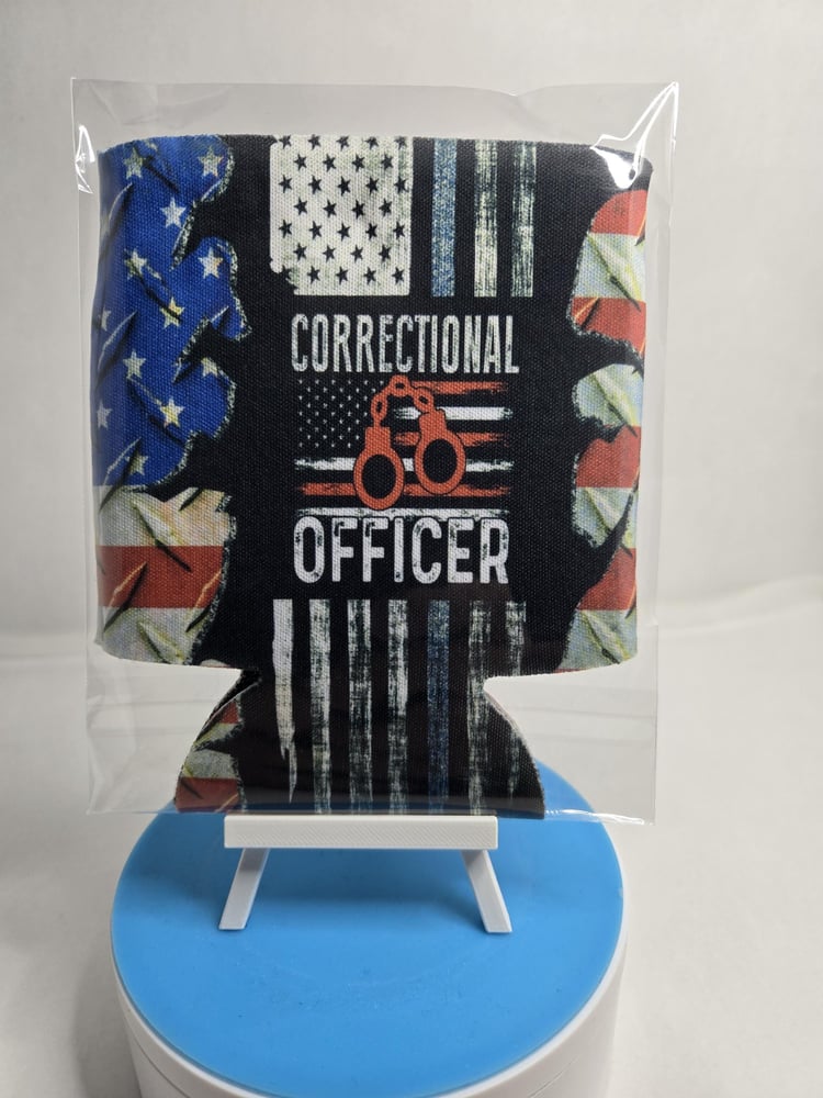 Image of Corrections Officer Beer Koozie: Keeping Your Drink as Cool as Your Shift!