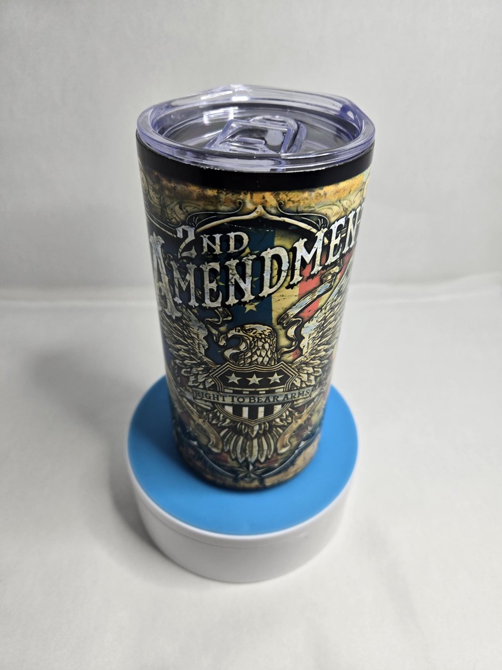 Image of 12 oz "2nd Amendment" USA-Themed Tumbler - Patriot's Perfect Companion