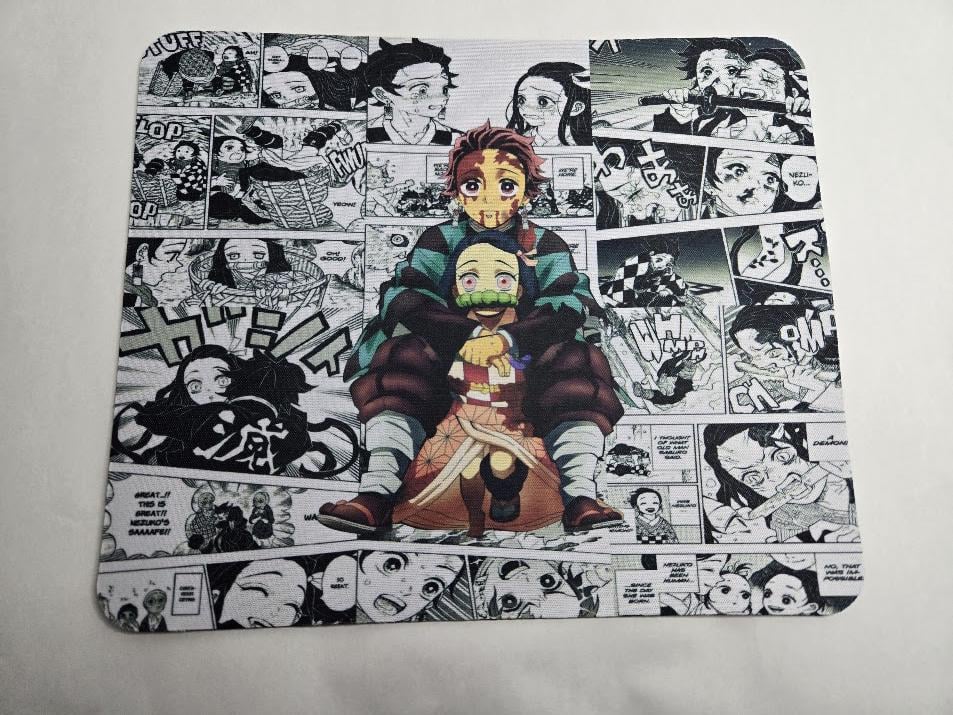 Image of Heroic Sibling Duo–Inspired Sublimated Mousepad – Anime-Level Desk Power