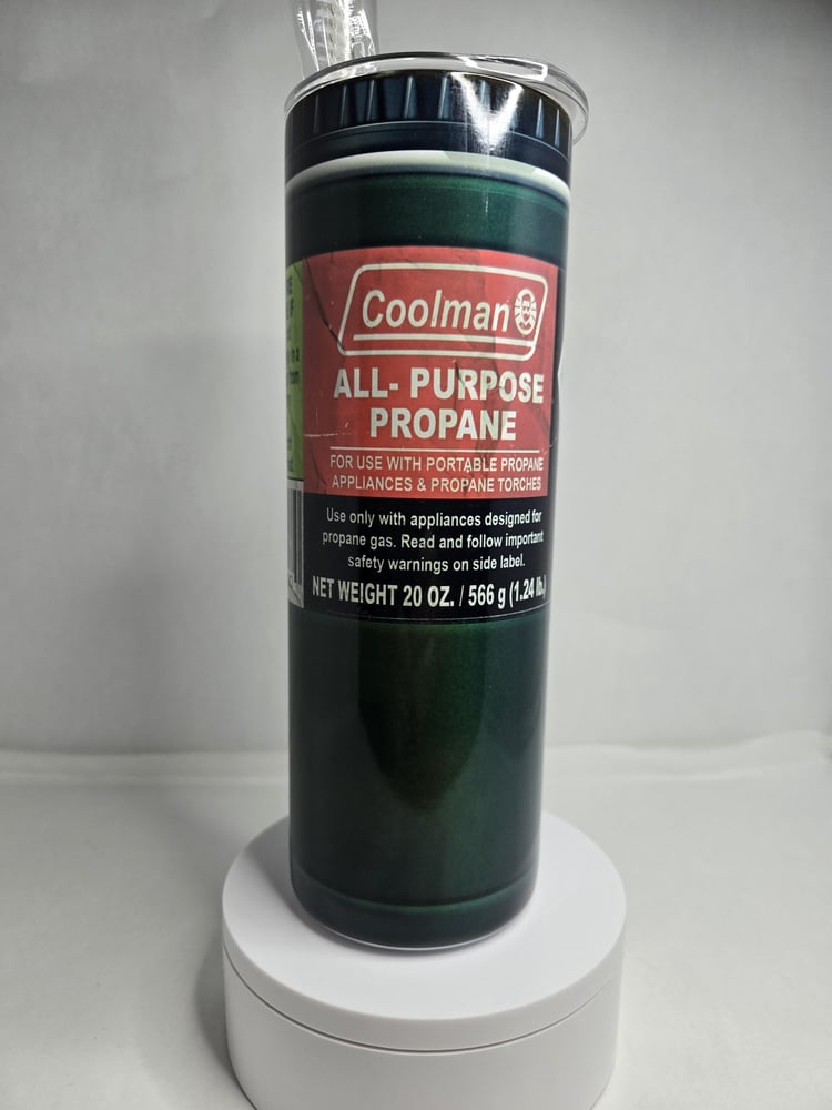 Image of Coolman Propane 20oz Tumbler – For When You Need to Gas Up!