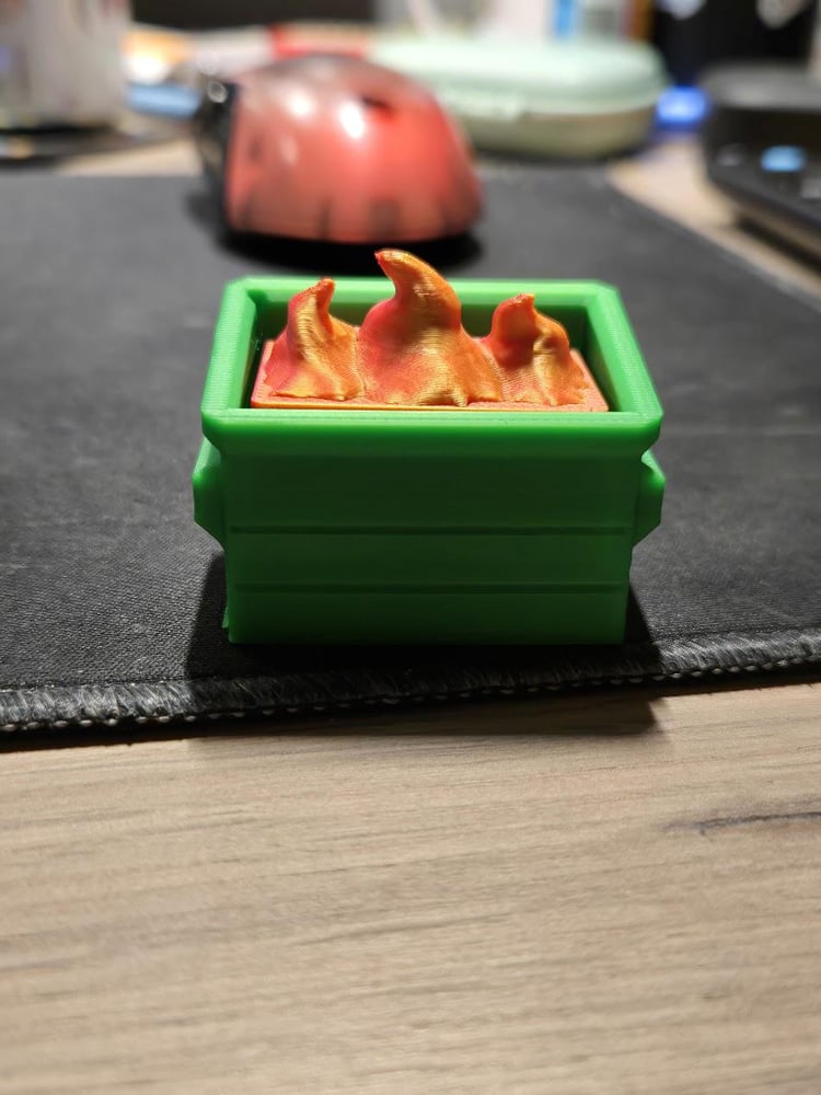 Image of Dumpster Fire Fidget Clicker — Because Why Just Watch the World Burn When You Can Click It?