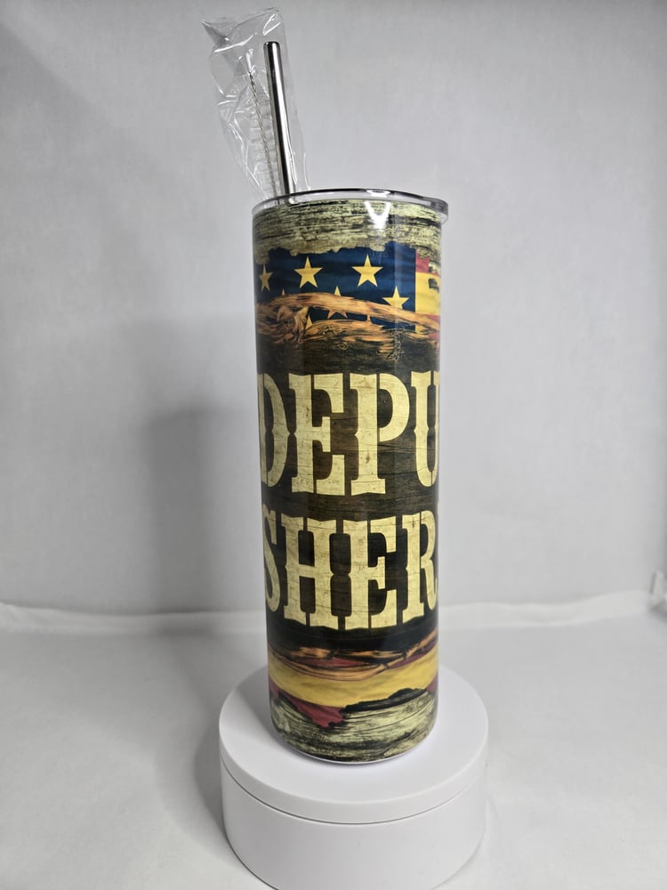 Image of Deputy Sheriff 20 oz Tumbler – Keeping the Law Hot & Your Drinks Cold!