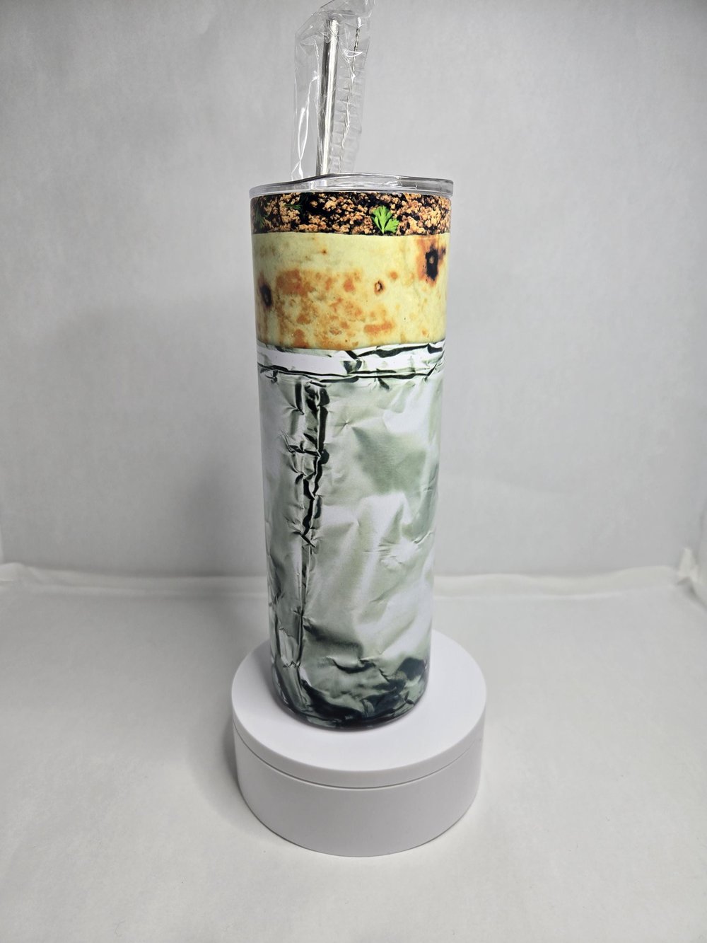 Image of Burrito Wrap 20oz Tumbler – Stay Hydrated, Stay Delicious!
