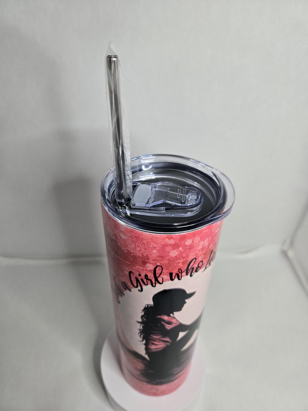 Image of Just a Girl Who Loves Fishing – 30oz Pink Tumbler