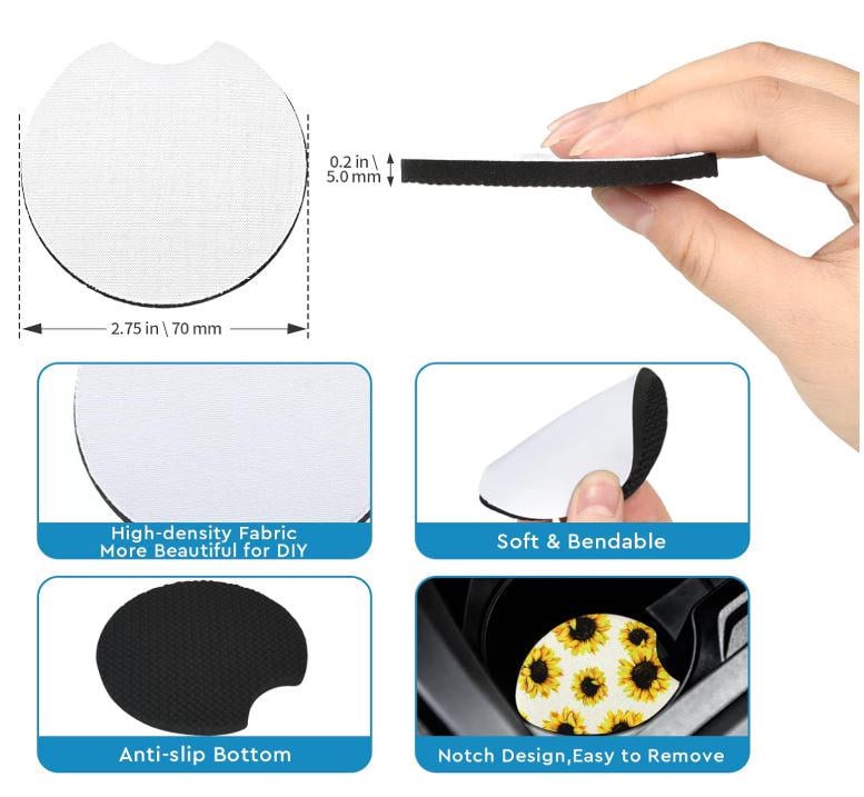 Image of Anime Beast Boar Car Coasters - Set of 2 – Bring the Beast Mode to Your Ride!