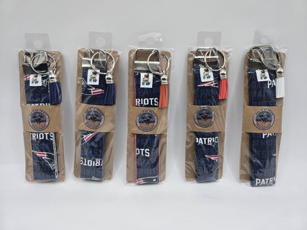 Image of Patriots Wristlet Keychain | Keys Don’t Have to Be Boring