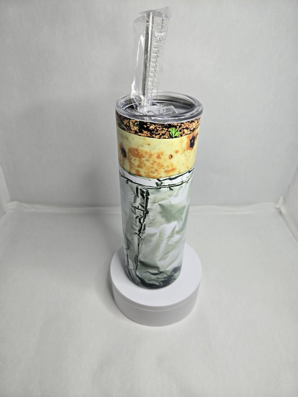 Image of Burrito Wrap 20oz Tumbler – Stay Hydrated, Stay Delicious!