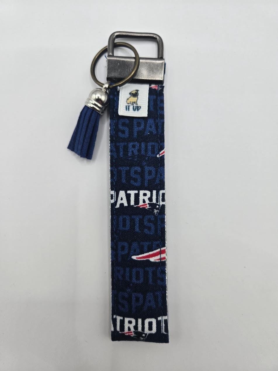 Image of Patriots Wristlet Keychain | Keys Don’t Have to Be Boring