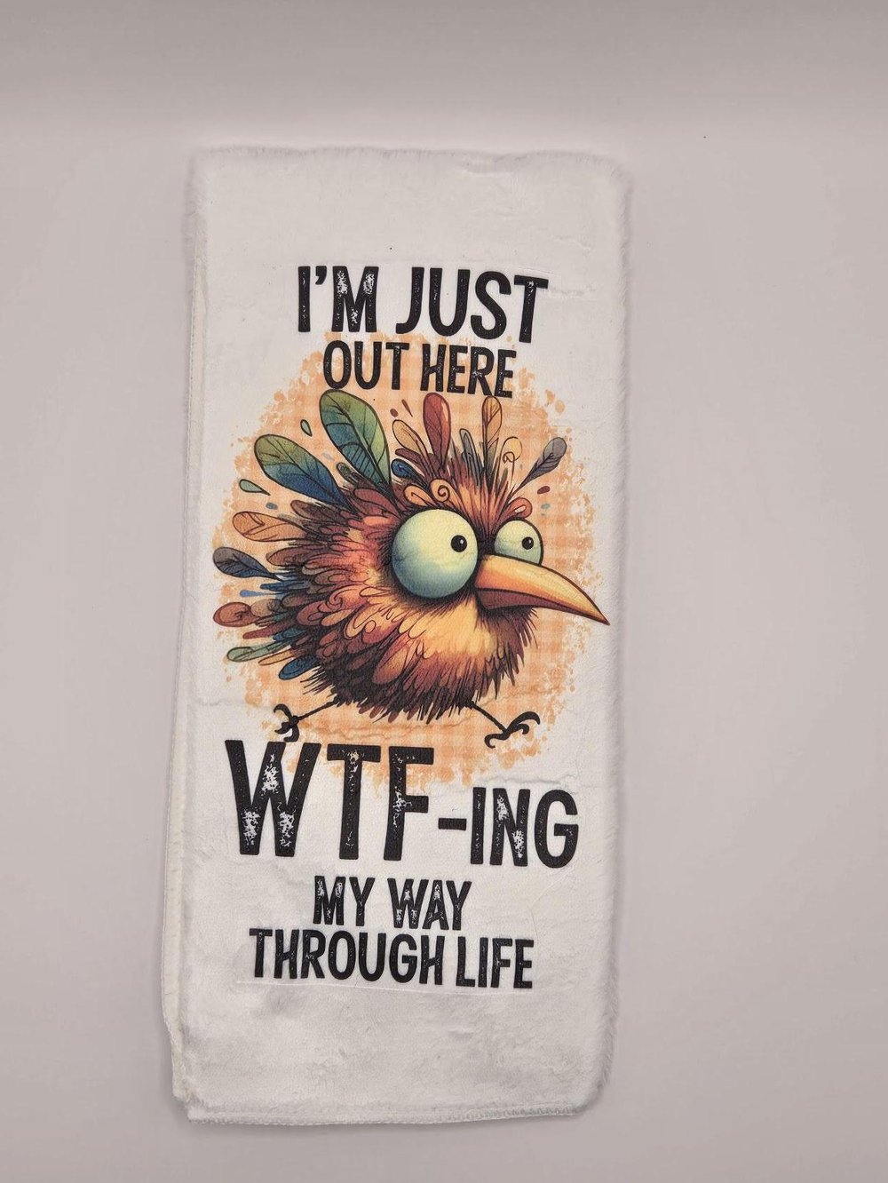 Image of Mid-Week Crisis Kitchen Towel - Funny Wednesday WTF Dish Towel