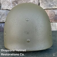 Image 7 of  WWII Repro Saint Clair M-1 Helmet Liner. HBT Webbing & Rayon sweatband. (Nickel Hardware)
