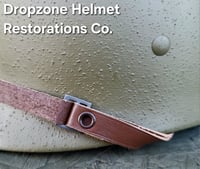Image 10 of  WWII Repro Saint Clair M-1 Helmet Liner. HBT Webbing & Rayon sweatband. (Nickel Hardware)