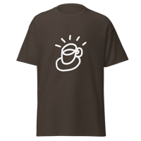 Image 4 of Tacita blanca sobre tshirt negra o chocolate