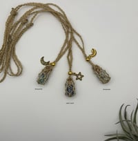 Image 1 of Macrame Bottle Necklace - Charmed Khaki