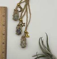Image 2 of Macrame Bottle Necklace - Charmed Khaki