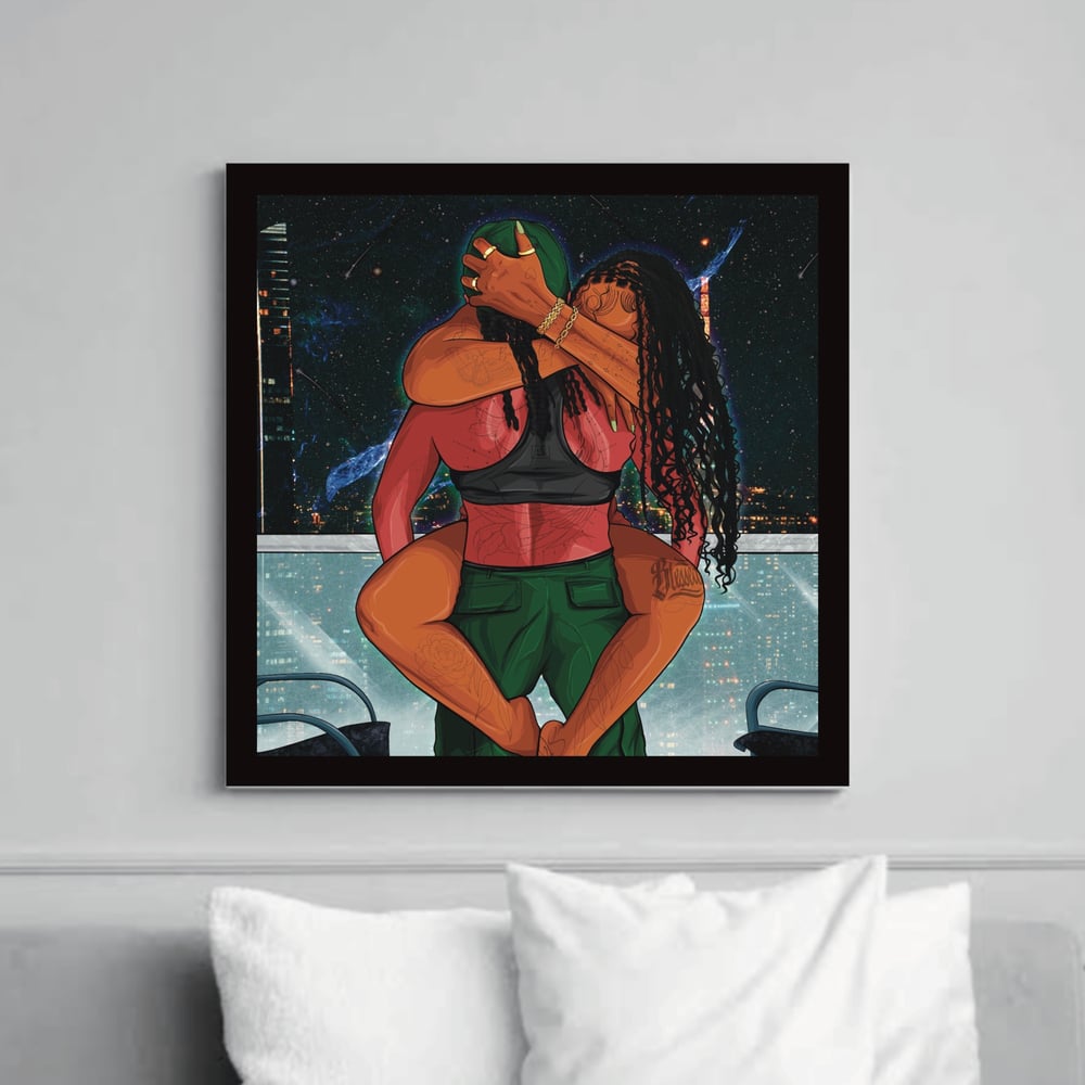 Image of Views and Her 20x20" Canvas Print