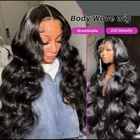 42-Inch Body Wave HD Lace Front Wig – 100% Human Hair, Glueless, 250% Density