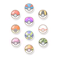 Assorted Pokeball Sticker Flakes