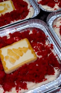 Red Velvet Banana Pudding 