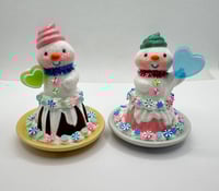 Image 1 of Bundt Cake Snowmen Desserts