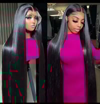  Bone Straight 360° Full Lace Wig – HD Transparent Swiss Lace, 250% Density