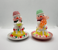 Image 3 of Bundt Cake Snowmen Desserts