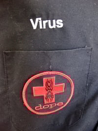 Image 3 of 2006 Virus Custom "Diamond Amps" Dickie's Sleeveless Stage Workshirt Size S-SS