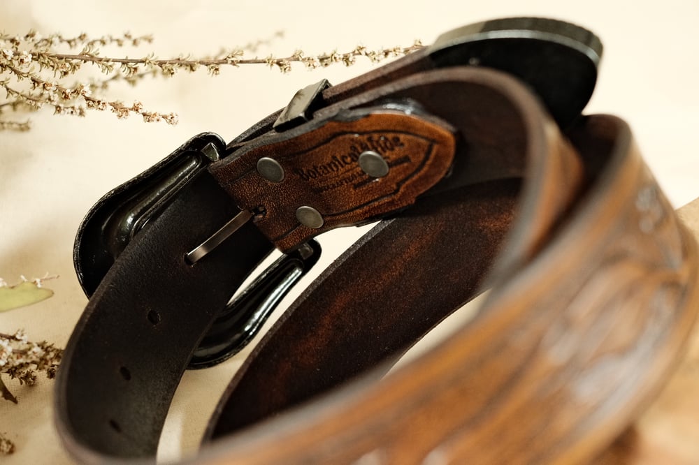 Image of Eucalyptus belt~ western buckle 