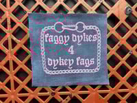 faggy dykes 4 dykey fags patch