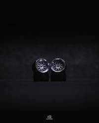 Image 3 of LD97 LD-12 - Forged Alloy 1/64 Wheels + Ultra-Thin Tires