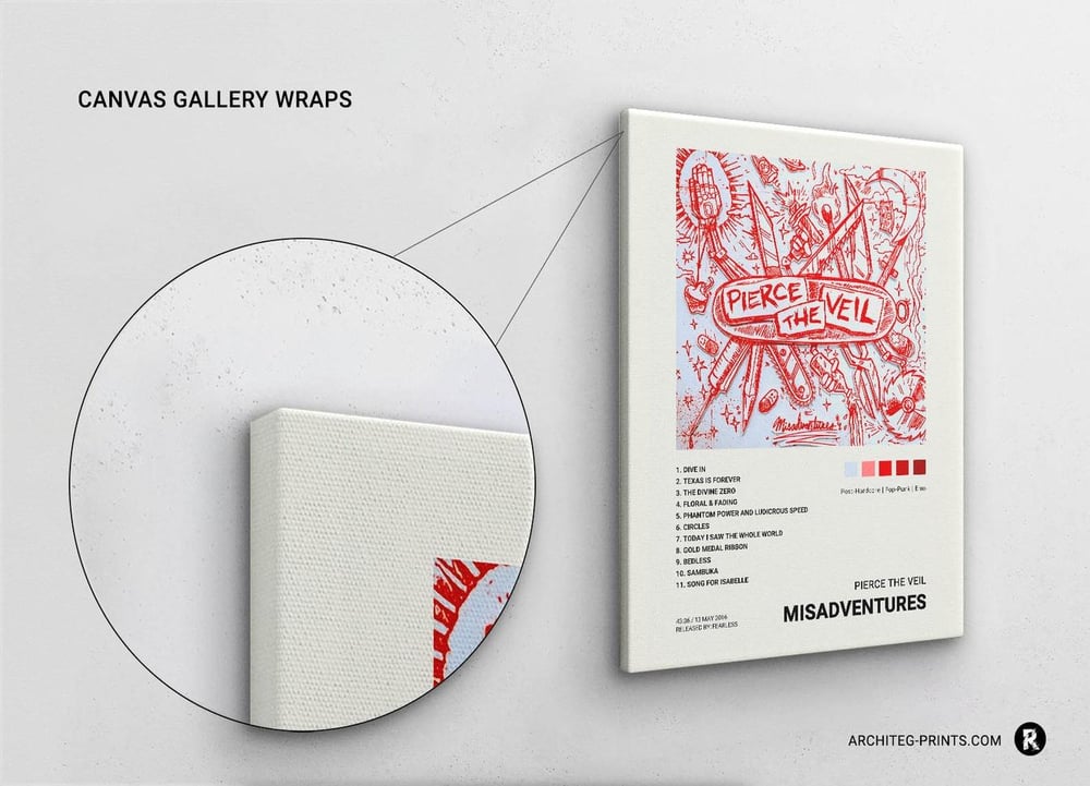 Pierce The Veil - Misadventures Music Album Cover Poster