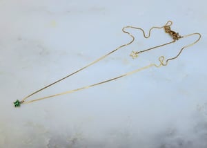 Image of Clandestine - *NEW* - Collier et Boucles Zahra, Oxydes de Zirconium vert