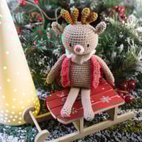 Image 3 of Tutoriel PDF-Un Noël tout doux-Renne & Lutin au crochet
