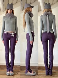 Image 12 of Two-Tone Pencil Pants