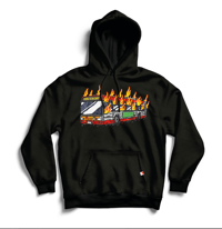 Image 1 of Felpa Roma 'N Inferno - Bus in fiamme