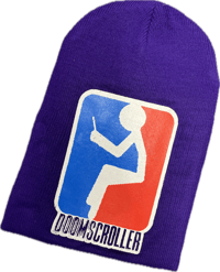 Image 1 of DOOMSCROLLER LONG BEANIE (32CM)
