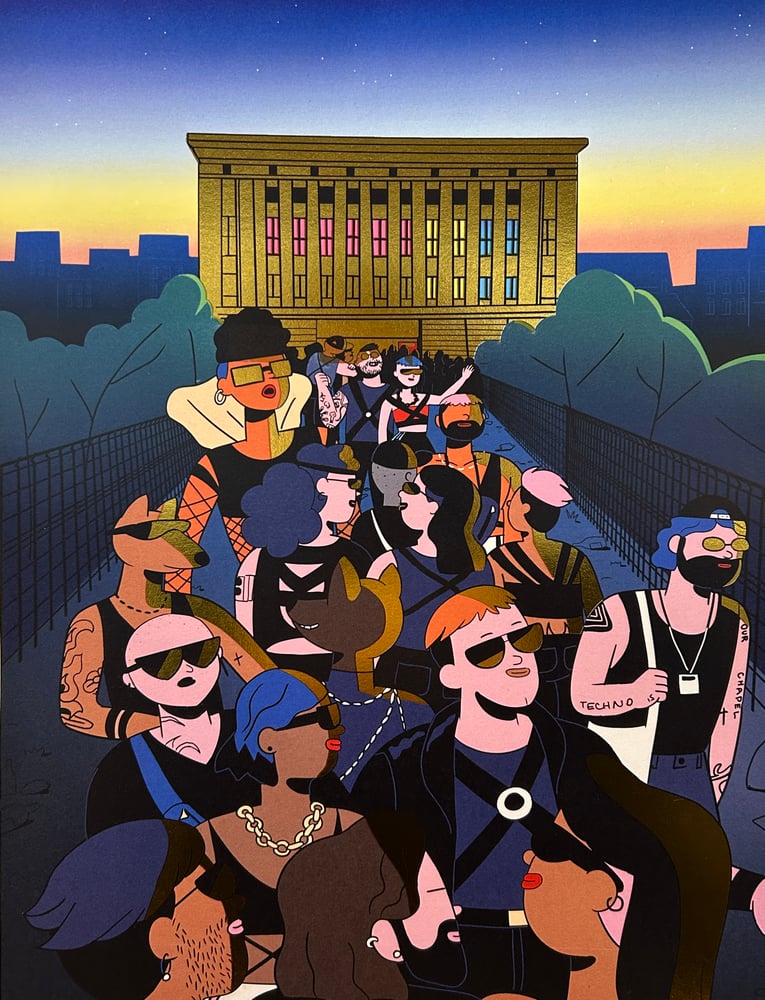 Image of Berghain Line Sunrise - Limited Edition