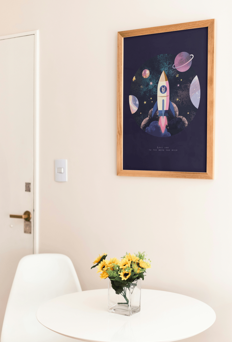 Affiche A3 To the moon