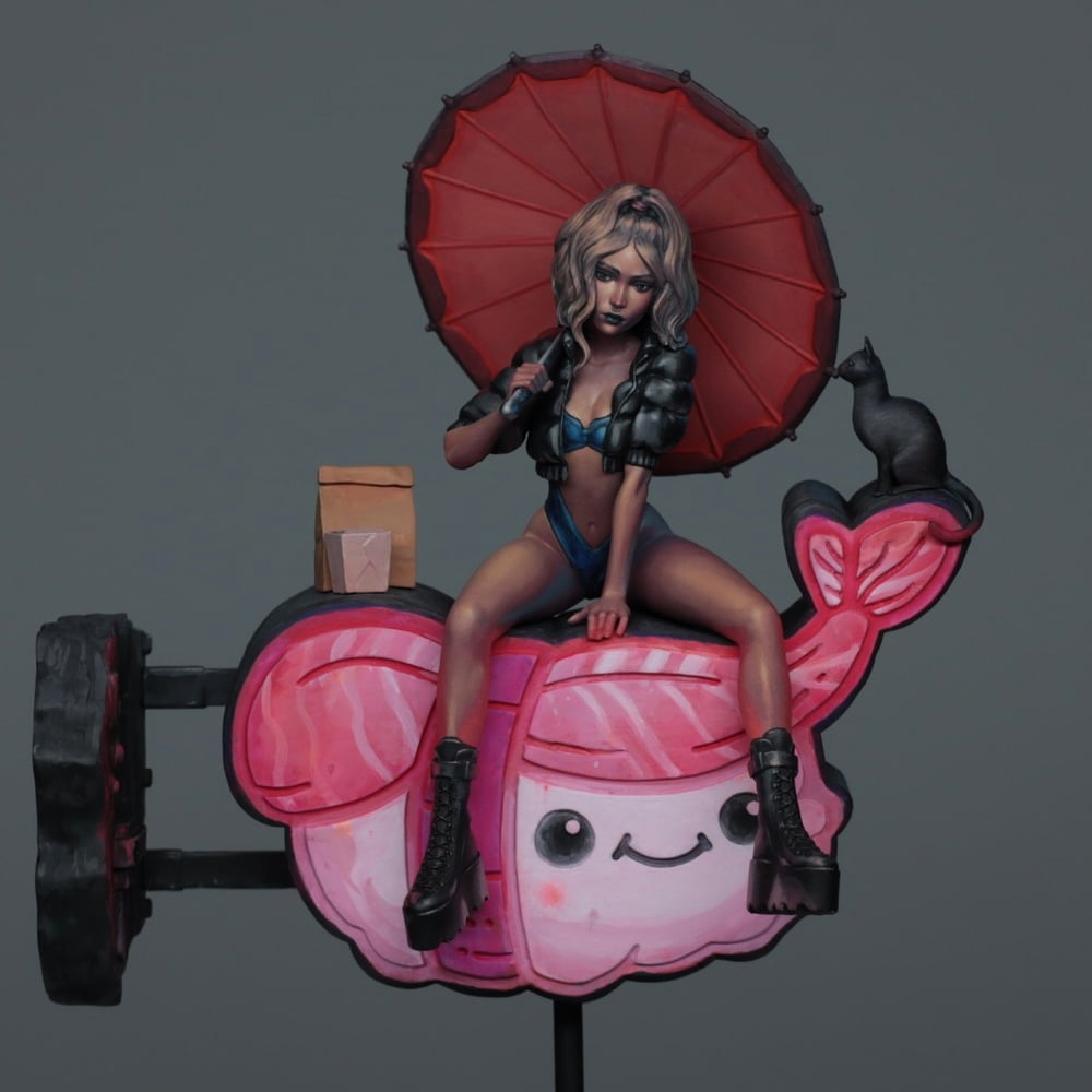 Image of Misty: Neon City lunch break