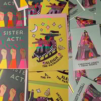 Image 1 of Pack of x3 Festive, Feminist Christmas and New Year Cards