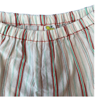 Image 2 of little pants ~ white, green and red stripe