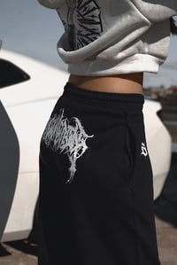 Image 1 of CHAOTIK B&W OPEN HEM BACK PRINT